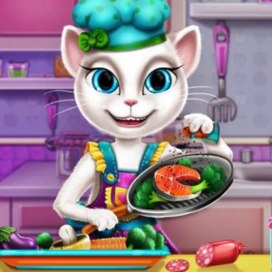 العاب طبخ القطة انجيلا