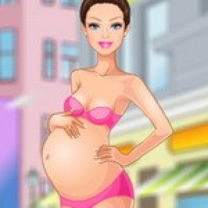 العاب تلبيس باربي الحامل في الشهر التاسع